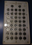 1947-D THRU 1964-D SILVER WASHINGTON QUARTER SET GEM BU IN CAPITOL CUSTOM H