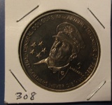 1989 DOUGLAS MACARTHUR FIVE DOLLAR COMMEM. MEDAL