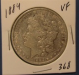 1884 MORGAN DOLLAR VF