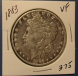 1883 MORGAN DOLLAR VF