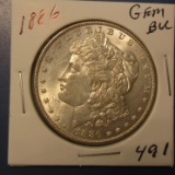 1886 MORGAN DOLLAR GEM BU