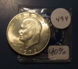 1972-S IKE SILVER DOLLAR CH UNC
