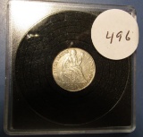 1876-S LIBERTY SEATED DIME XF/AU
