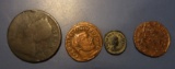 LOT OF FOUR ANCIENT/FORIEGN COINS (4 COINS)