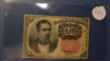 1874 TEN CENT FRACTIONAL NOTE XF