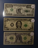 LOT OF THREE COMMEMORATIVE NOTES (NON-NEGOTIABLE)