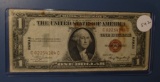 1935-A HAWAII SILVER CERTIFICATE NOTE VF (RUST SPOTS)