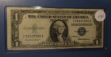 1935-F ONE DOLLAR SILVER CERTIFICATE NOTE AU