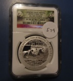 2014 CHINA 1 OZ. SILVER PANDA NGC PF-70 ULTRA CAMEO