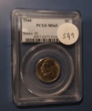 1940 JEFFERSON NICKEL PCGS MS-65