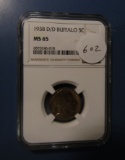 1938-D/D BUFFALO NICKEL NGC MS-65