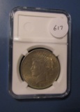 1924 PEACE DOLLAR XF/AU