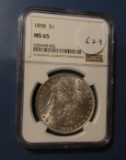 1898 MORGAN DOLLAR NGC MS-65