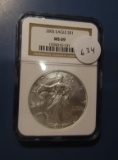2005 AMERICAN SILVER EAGLE NGC MS-69
