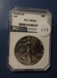 1987 AMERICAN SILVER EAGLE PCI MS-70