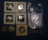 LOT OF SEVEN 80% SILVER FOREIGN COINS (7 COINS)