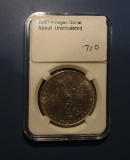 1897 MORGAN DOLLAR CH AU-58