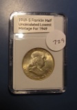 1949-S FRANKLIN HALF DOLLAR UNC