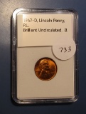 1947-D LINCOLN CENT CH BU