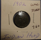1902 INDIAN CENT CH UNC (DARK)