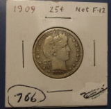 1909 BARBER QUARTER FINE