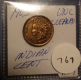 1903 INDIAN CENT UNC (CLEANED)