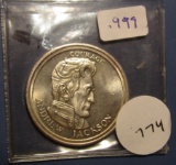 1976 ANDREW JACKSON 240 GRAINS .999 SILVER ROUND