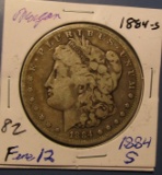 1884-S MORGAN DOLLAR FINE