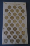 FRANKLIN HALF DOLLAR SET 1948-1963 GEM BU IN CUSTOM CAPITOL HOLDER