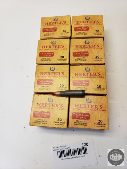 160 Rounds of 7.62x39mm Herter's