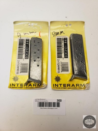 Two Helwan Pistol Magazines