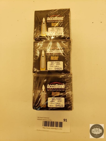 150 bullets .30 caliber Nosler