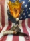 Golden Majesty Torchiere Lamp with Replica Obsidian Knife