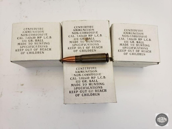 Four Boxes of 7.62x39