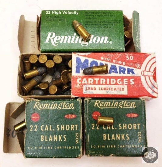 Lot of 22 Short Cartridges and Blanks