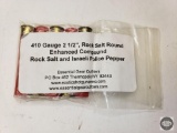 Five 410 Rock Salt and Israeli Police Pepper Shells
