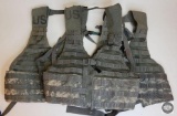 Lot of Three US Military Molle Vests