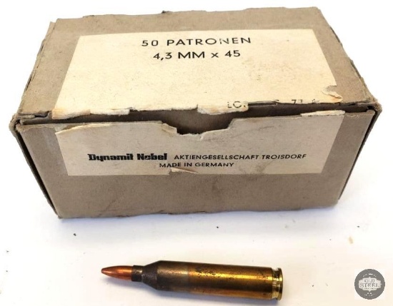 Rare 4.3x45mm Experimental Ammunition