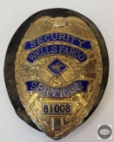 Wells Fargo Security Services Badge