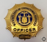 N.Y. State Department of Correctional Services Retired Officer's Badge