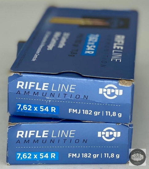 Two Boxes of PPU 7.62x54R