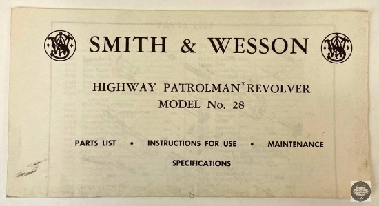 Smith & Wesson Paperwork