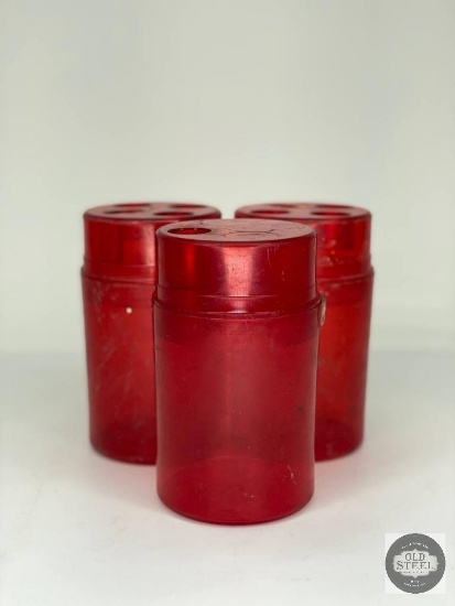 Three Lee Reloading Die Containers
