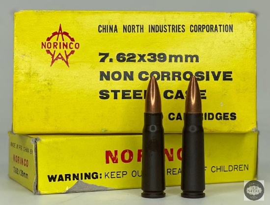 Two Boxes of Norinco 7.62X39