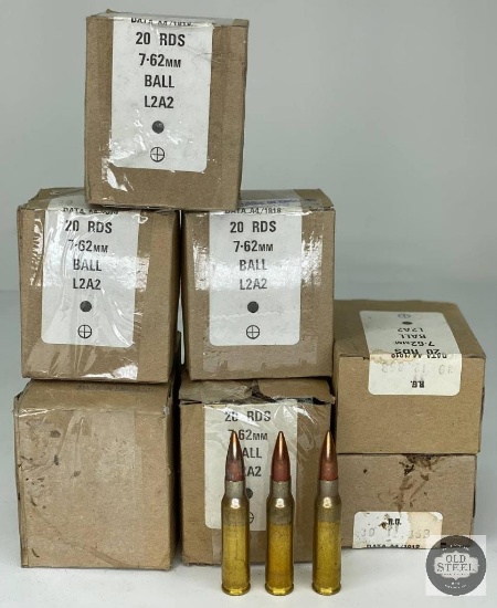 10 Boxes of British 7.62x51 NATO L2A2 Ball