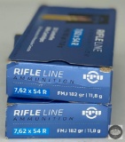 Two Boxes of PPU 7.62x54R