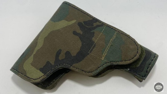 Top Flap Holster Woodland Camo Unk Origin