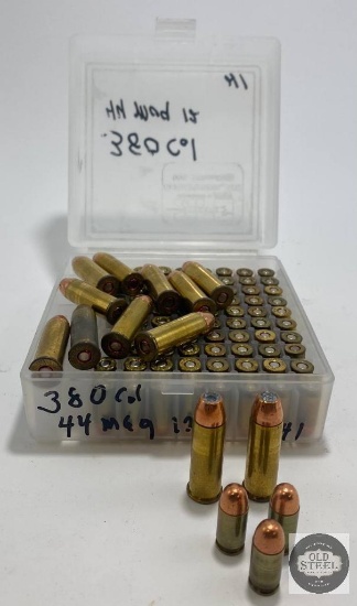 81 Rounds .380 Auto Reloads & 12 Rounds 44 Rem Mag Reloads
