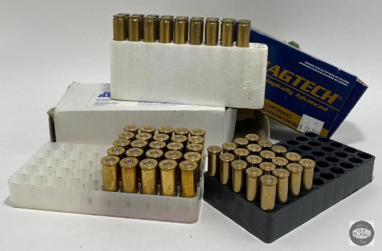 3 Boxes Assorted Ammo 38SPL, 44Mag, 6mm REM