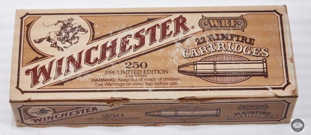 Collectible box of Winchester 22 Rimfire 250 | Proxibid